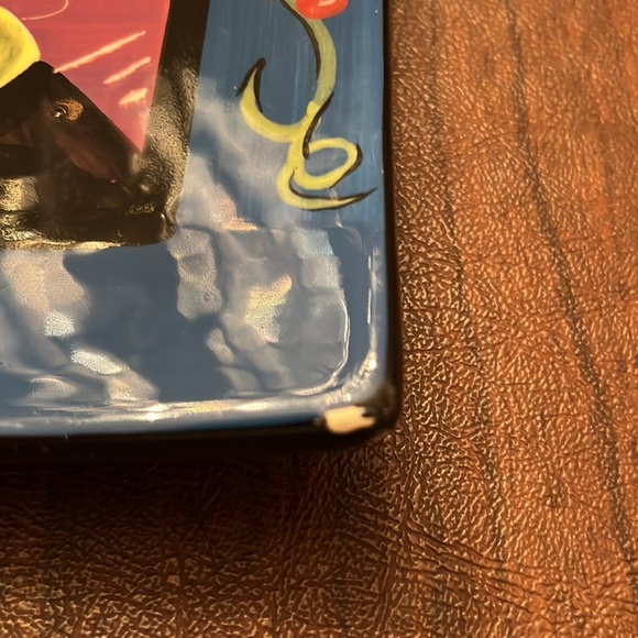 Naylor Designs Hand-Painted Serving Dish/Wall Hanging Glass/Pinot Noir Vineyard - Picture 4 of 4